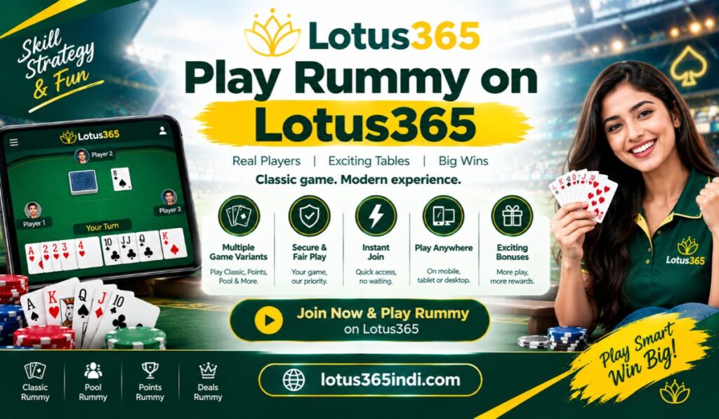Play Rummy on Lotus365